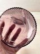 画像5: 紫硝子　中心から流れる柄　ガラス小皿　1枚 (5)