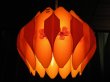 画像1: コイズミ　ペンダントライト（オレンジ花）照明 KG108 (1)