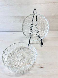 美しい花の形のガラス器 ガラス皿 5collar 5枚セット