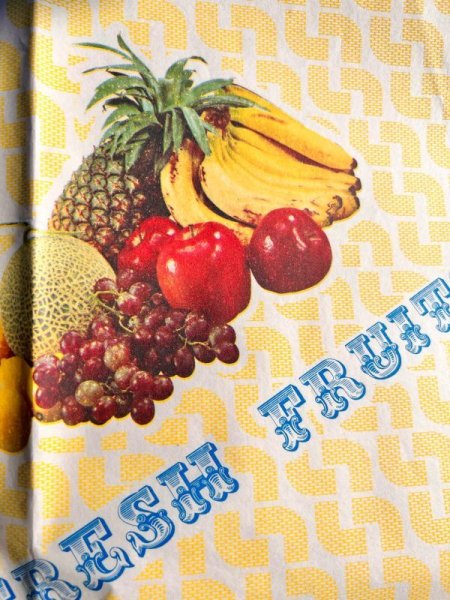 画像1: 昭和レトロ包装紙　昔の包装紙　freshfruit　フレッシュフルーツ　　1枚 (1)