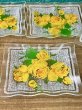 画像3: イエローローズガラス器　角皿５枚セット　フラワープレート　花柄　GUS404 (3)