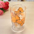 画像2: 佐々木ガラス　クリームオレンジの花柄グラス　手書き風 (2)
