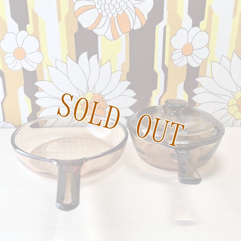 画像5: VISION　FRANCE　ビジョン　コーニング　ガラスフライパン18cmと蓋付き深型フライパン15cm0.5ℓ (5)