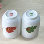 画像6: ETSURO鈴木悦郎　エンゼル陶器　葉っぱとてんとう虫　湯飲み　２種類　紅葉・若葉　 (6)