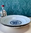 画像7: T・M　CHINA　レトロなブルーローズのプレート皿　カレーシチュー皿　2枚　3枚　花柄 (7)