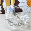 画像1: フリル　ガラスの小鉢　2個セット　花柄 (1)