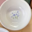 画像3: コレールCORELLE　メロディーレイク　melodylake　中ボウルセット　５枚セット　すみれのような青い花柄　 (3)