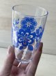 画像6: ADERIA　アデリアガラス　ブルー花柄　ポップな花グラス　タンブラー　 (6)