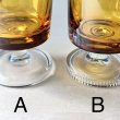 画像4: ADERIA　アデリアカラードグラス　足付きグラス　アンバーガラス　足の形状　2種 (4)