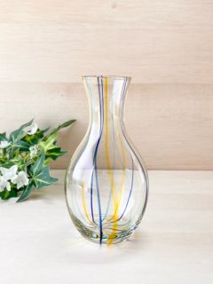 手作りガラス 花瓶 イエロー KG147