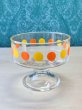 画像2: アイスクリームカップ　デザートグラス　ポッピンオレンジ水玉 (2)