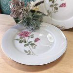 画像2: NORITAKEノリタケRC　薔薇柄の26.5cmプレート皿　各枚数　花柄　 (2)