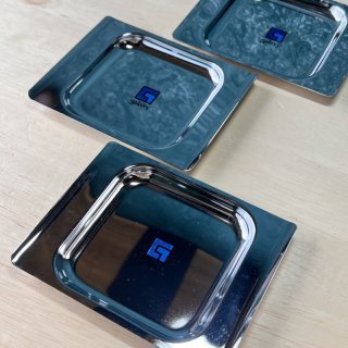 純喫茶 シルバートレイ 持ち手付き 角型