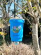 画像2: 超希少！デッドストック　吊り下げ式手洗い器　手水器　手洗器　花柄　ブルー　ガーデニング　キャンプ　アウトドア　BT174 (2)