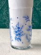 画像6: レトロなグラス　花柄タンブラー　ブルー小花　 (6)