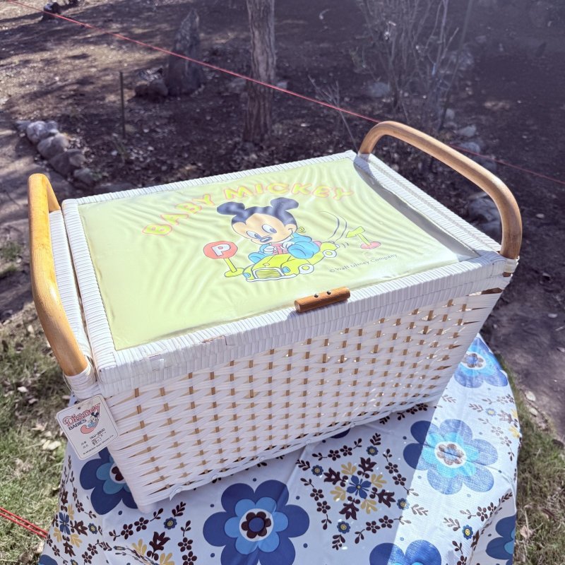 画像1: 彌生　Disney　babies ハローベビー整理カゴ　収納籠　 (1)