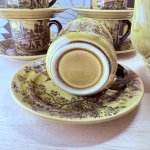 画像4: 風景画　ブラウンカップ＆ソーサー　ティーポット　各種 (4)