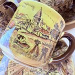 画像8: 風景画　ブラウンカップ＆ソーサー　ティーポット　各種 (8)