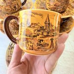 画像9: 風景画　ブラウンカップ＆ソーサー　ティーポット　各種 (9)