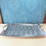 画像4: 純喫茶　ステンレストレイ　卓上トレー　シルバー　昭和レトロ (4)