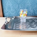 画像6: 純喫茶　ステンレストレイ　卓上トレー　シルバー　昭和レトロ (6)