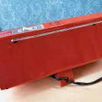 画像6: おにぎり型　サンヨー　電気ストーブ　SANYO R-454 オレンジ系　現状 (6)