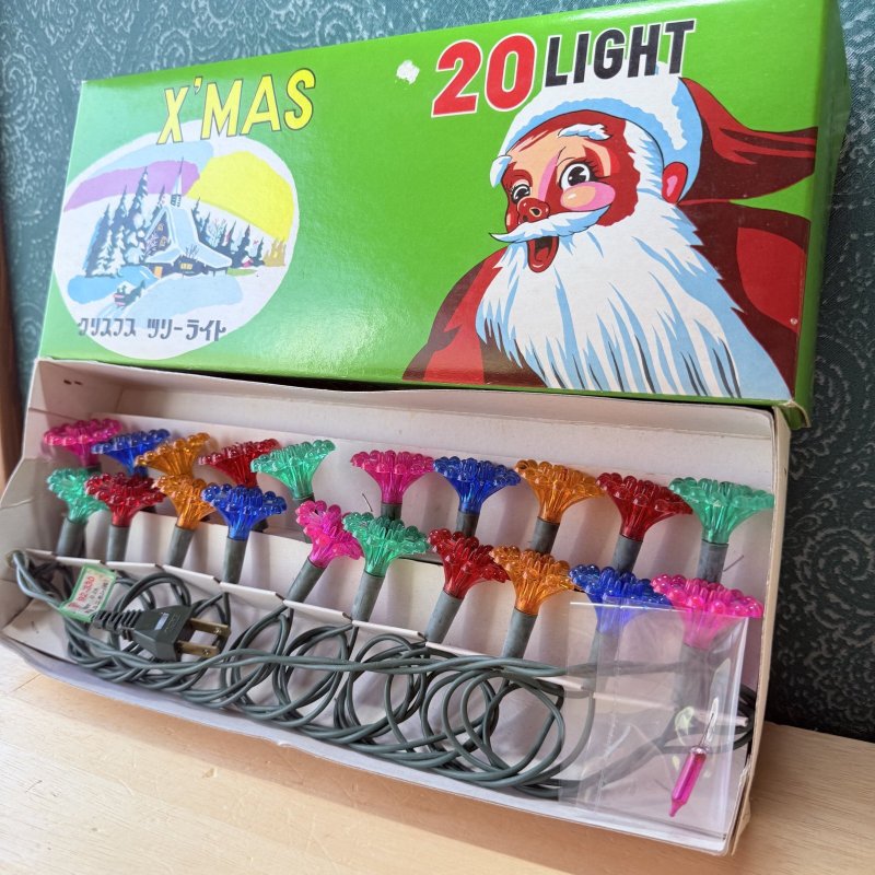画像8: ちょっとだけアウトレット　昭和レトロクリスマスライト　イルミネーション電飾　サンライズ星型　特大サイズ　ライト　20球 　 (8)