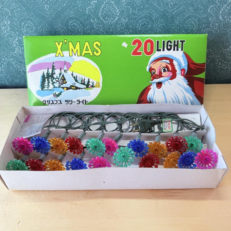 画像5: ちょっとだけアウトレット　昭和レトロクリスマスライト　イルミネーション電飾　サンライズ星型　特大サイズ　ライト　20球 　 (5)