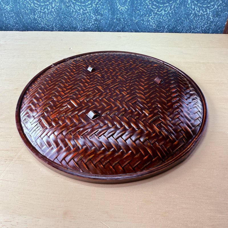 画像6: 籃胎漆器　丸　菓子盆 (6)