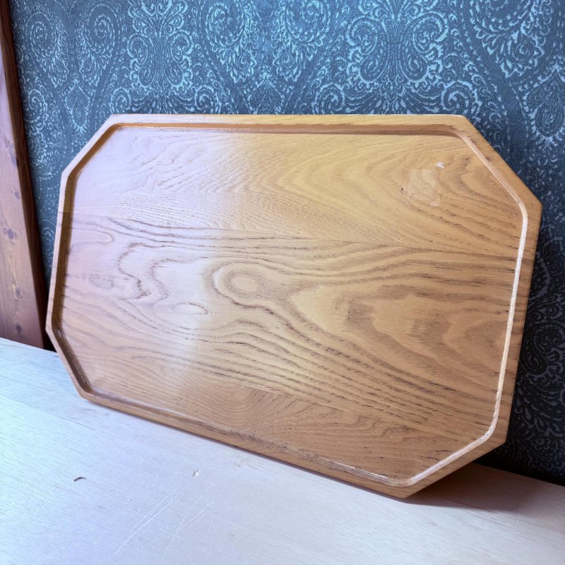 画像2: 純喫茶　テスク　業務用　木製トレイ　大きめの配膳トレー (2)