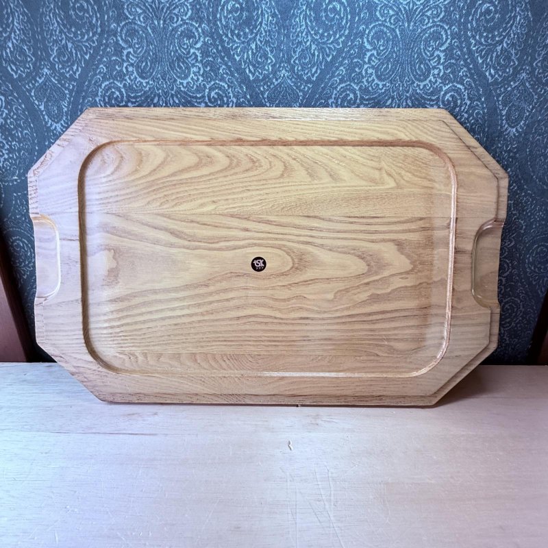 画像6: 純喫茶　テスク　業務用　木製トレイ　大きめの配膳トレー (6)