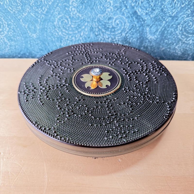 画像2: ワールド印　パール　ファミリーケース　丸型　オードブルケース　お菓子入れ　大阪万博　EXPO70 (2)