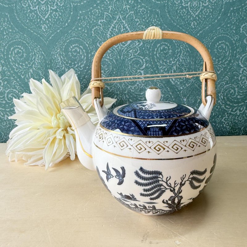 画像1: NIKKO　tablewear　和風急須　風景画 (1)