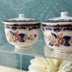 画像3: NIKKO　ニッコー　ダブルフェニックス　牡丹　花柄　蓋付き湯飲み　5客揃え (3)