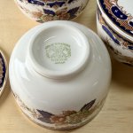 画像10: NIKKO　ニッコー　ダブルフェニックス　牡丹　花柄　蓋付き湯飲み　5客揃え (10)
