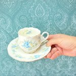 画像4: 保谷　HOYA　ブルーフラワー　花柄　カップ＆ソーサー (4)