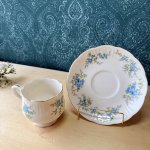 画像7: 保谷　HOYA　ブルーフラワー　花柄　カップ＆ソーサー (7)