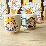 画像1: カワゆいィ〜わたし　イカしてるゥーおれ　ファンシーマグカップペアセット (1)