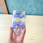 画像5: 佐々木ガラス　ナツメ　ハードストロンググラス　青　ブルー　花柄　 (5)