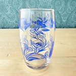 画像6: 佐々木ガラス　ナツメ　ハードストロンググラス　青　ブルー　花柄　 (6)