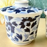 画像5: 滝山　藍色の植物の茶碗蒸し器　1個〜 (5)
