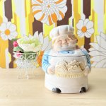 画像1: おじいちゃんの陶器製小物入れ　 (1)