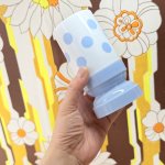 画像4: ワールド印　水玉の箸立てと醤油差しのセット　ブルードット (4)