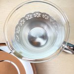 画像5: 純喫茶　ウインザーカップ　重厚なJapansilver　耐熱ガラスのカップ＆ソーサー (5)