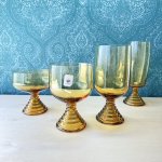 画像1: SOGA GLASS　曽我ガラス　chum　アイスクリームカップ　コブレット　足付きグラス　各種　アンバーグラス　かぶと虫　 (1)
