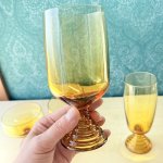 画像12: SOGA GLASS　曽我ガラス　chum　アイスクリームカップ　コブレット　足付きグラス　各種　アンバーグラス　かぶと虫　 (12)