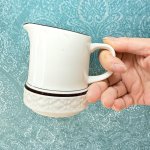 画像11: 純喫茶　charcoal chateau　モダンラインのミルクポット　角砂糖入れ（キャニスター）シュガーポット (11)