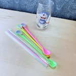 画像7: 王冠印　クラウンマドラー３本セットとおまけのストロー入り　孔雀　タツノオトシゴ　熱帯魚 (7)