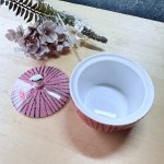 画像2: KINTO　CHINA　モダンシュガーポット　磁器製キャニスター　ピンク　 (2)