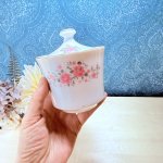画像4: Sango　三郷陶器　可愛い花柄の角砂糖入れ　シュガーポット　磁器製キャニスター (4)